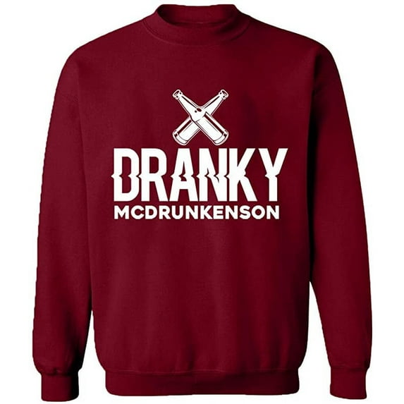 Unisex Crewneck Sweatshirt Custom Sweater Slim Fit Long Sleeve Sweater - Cardinal Red 3X-Large