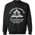 thumbnail image 1 of Unisex Crewneck Sweatshirt Custom Sweater Slim Fit Long Sleeve Sweater - Dark Heather Large, 1 of 2