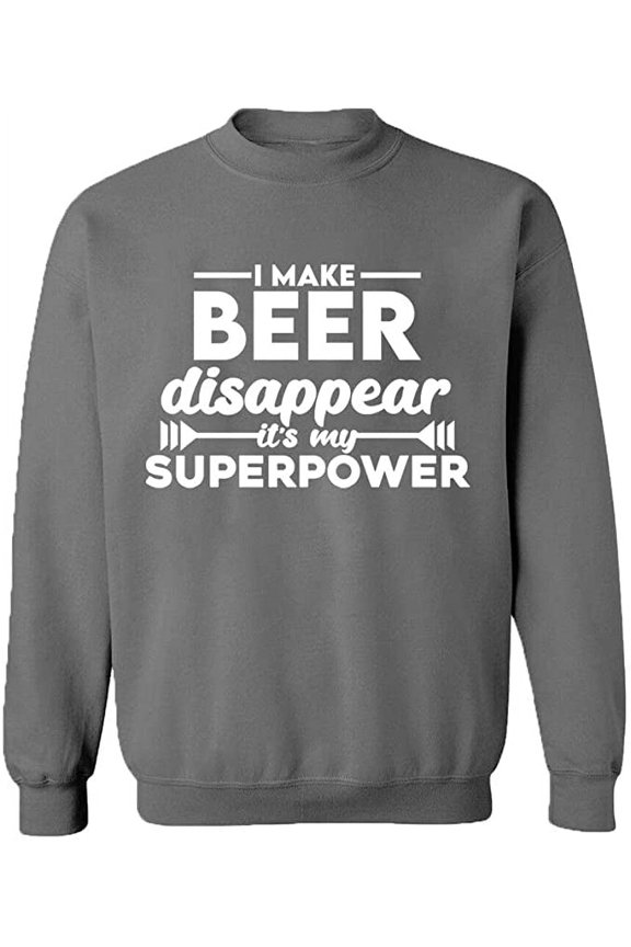 Unisex Crewneck Sweatshirt,, Custom Sweater, Slim Fit, Long Sleeve Sweater - Graphite Heather Large