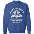 thumbnail image 1 of Unisex Crewneck Sweatshirt,, Custom Sweater, Slim Fit, Long Sleeve Sweater - Indigo Blue 3X-Large, 1 of 2
