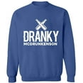 thumbnail image 1 of Unisex Crewneck Sweatshirt Custom Sweater Slim Fit Long Sleeve Sweater - Indigo Blue Medium, 1 of 2