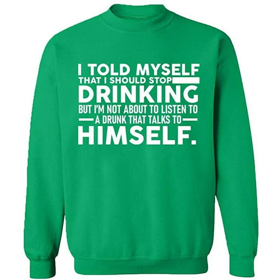 Unisex Crewneck Sweatshirt,, Custom Sweater, Slim Fit, Long Sleeve Sweater - Irish Green Small