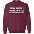 thumbnail image 1 of Unisex Crewneck Sweatshirt Custom Sweater Slim Fit Long Sleeve Sweater - Maroon Large, 1 of 2