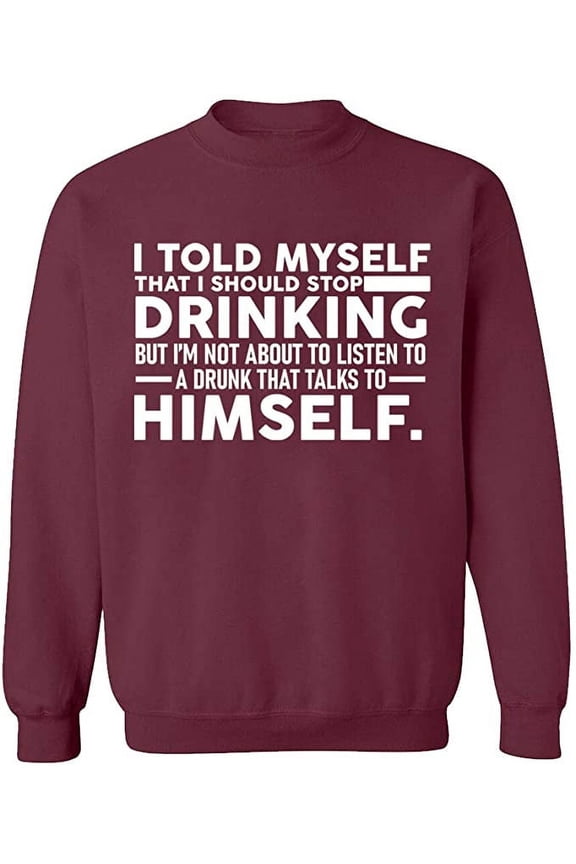 Unisex Crewneck Sweatshirt,, Custom Sweater, Slim Fit, Long Sleeve Sweater - Maroon Large