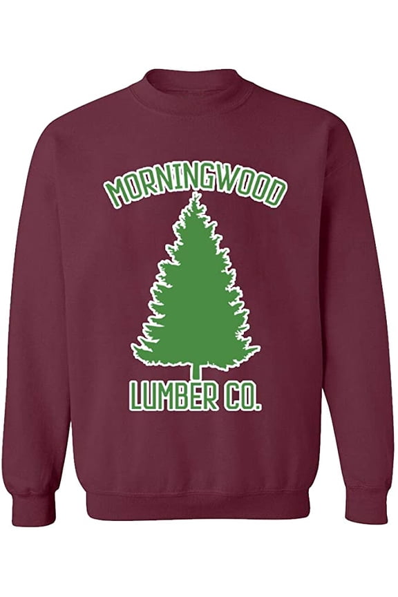 Unisex Crewneck Sweatshirt Custom Sweater Slim Fit Long Sleeve Sweater - Maroon Large