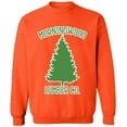 thumbnail image 1 of Unisex Crewneck Sweatshirt Custom Sweater Slim Fit Long Sleeve Sweater - Orange 2X-Large, 1 of 2