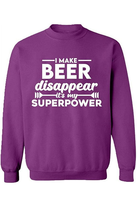 Unisex Crewneck Sweatshirt Custom Sweater Slim Fit Long Sleeve Sweater - Purple 2X-Large