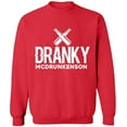 thumbnail image 1 of Unisex Crewneck Sweatshirt Custom Sweater Slim Fit Long Sleeve Sweater - Red Large, 1 of 2