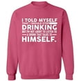 thumbnail image 1 of Unisex Crewneck Sweatshirt,, Custom Sweater, Slim Fit, Long Sleeve Sweater - Safety Pink 3X-Large, 1 of 2