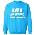 thumbnail image 1 of Unisex Crewneck Sweatshirt,, Custom Sweater, Slim Fit, Long Sleeve Sweater - Sapphire X-Large, 1 of 2
