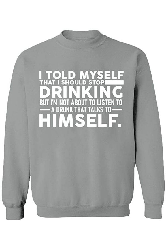 Unisex Crewneck Sweatshirt Custom Sweater Slim Fit Long Sleeve Sweater - Sport Grey 2X-Large