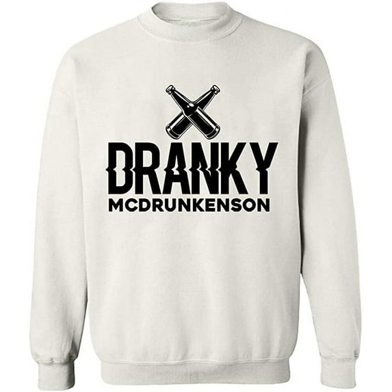 Unisex Crewneck Sweatshirt Custom Sweater Slim Fit Long Sleeve Sweater - White 2X-Large