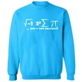 thumbnail image 1 of Unisex Crewneck Sweatshirt, I Ate Some Pi Day It Was Delicious Math, Custom Sweater, Slim Fit, Long Sleeve Sweater - Sapphire X-Large, 1 of 2