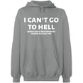 thumbnail image 1 of Unisex Crewneck Sweatshirt, I Can't Go To Hell, Slim Fit, Long Sleeve Sweater - Sport Grey Medium, 1 of 2