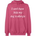 thumbnail image 1 of Unisex Crewneck Sweatshirt, I Can't Have Kids My Dod is Allergic, Slim Fit, Long Sleeve Sweater - Safety Pink Medium, 1 of 2