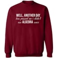 thumbnail image 1 of Unisex Crewneck Sweatshirt, I Didn't Use Algebra Once, Slim Fit, Long Sleeve Sweater - Cardinal Red X-Large, 1 of 2