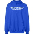 thumbnail image 1 of Unisex Crewneck Sweatshirt, I Hate Pizza Said No One Ever, Slim Fit, Long Sleeve Sweater - Royal Blue Large, 1 of 2
