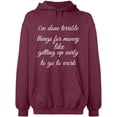 thumbnail image 1 of Unisex Crewneck Sweatshirt, I Have Done Terrible Things For Money, Slim Fit, Long Sleeve Sweater - Maroon 3X-Large, 1 of 2