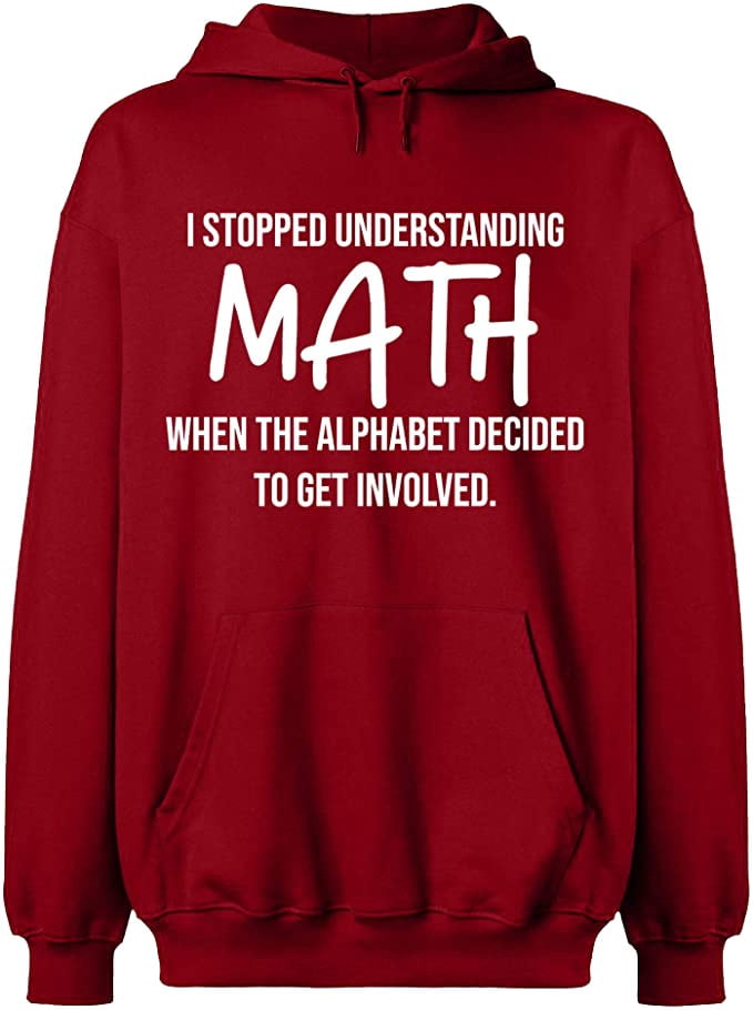 Math Sweaters Unisex Crewneck Sweatshirt, I Stopped Understanding Math, Slim Fit ...