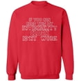 thumbnail image 1 of Unisex Crewneck Sweatshirt, If You Can Read This, Custom Sweater, Slim Fit, Long Sleeve Sweater - Red Medium, 1 of 2