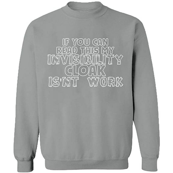 Unisex Crewneck Sweatshirt, If You Can Read This, Custom Sweater, Slim Fit, Long Sleeve Sweater - Sport Grey 2X-Large