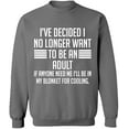 thumbnail image 1 of Unisex Crewneck Sweatshirt, My Blonket For Cooling, Custom Sweater, Slim Fit, Long Sleeve Sweater - Graphite Heather Medium, 1 of 2