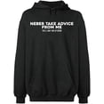 thumbnail image 1 of Unisex Crewneck Sweatshirt, Neber Take Advice From Me, Slim Fit, Long Sleeve Sweater - Dark Heather X-Large, 1 of 2
