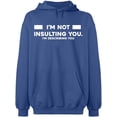 thumbnail image 1 of Unisex Crewneck Sweatshirt, Not Insulting You Describing, Slim Fit, Long Sleeve Sweater - Indigo Blue 2X-Large, 1 of 2