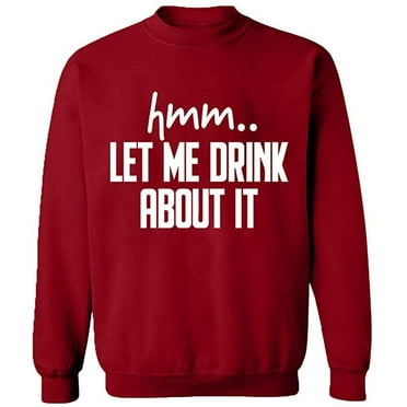 Unisex Crewneck Sweatshirt Slim Fit Long Sleeve Sweater - Antiquee Cherry Small