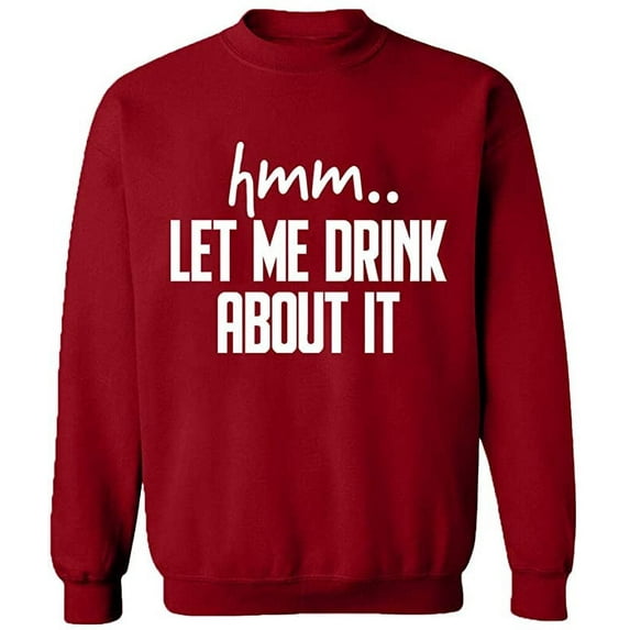 Unisex Crewneck Sweatshirt Slim Fit Long Sleeve Sweater - Antiquee Cherry Small