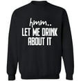 thumbnail image 1 of Unisex Crewneck Sweatshirt Slim Fit Long Sleeve Sweater - Black Small, 1 of 2