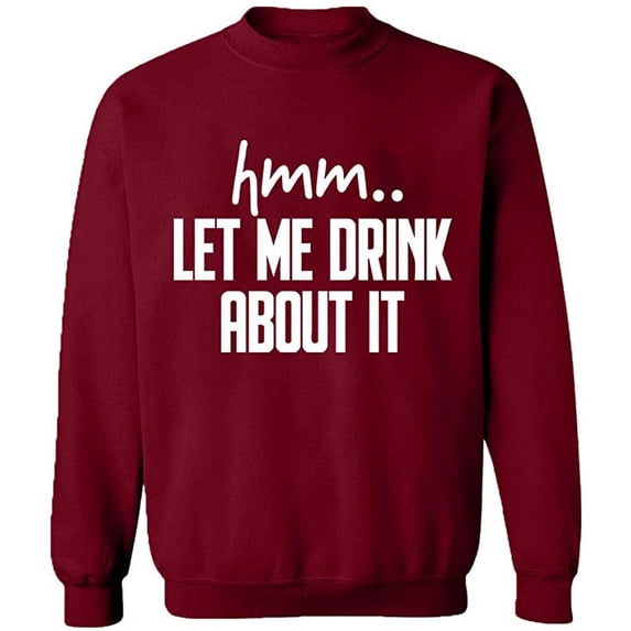 Unisex Crewneck Sweatshirt Slim Fit Long Sleeve Sweater - Cardinal Red Medium