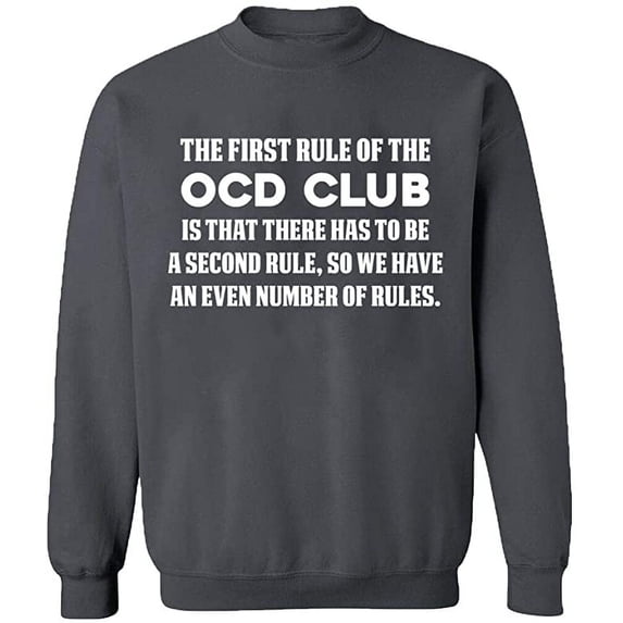 Unisex Crewneck Sweatshirt Slim Fit Long Sleeve Sweater - Charcoal X-Large