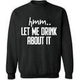 thumbnail image 1 of Unisex Crewneck Sweatshirt Slim Fit Long Sleeve Sweater - Dark Heather Medium, 1 of 2