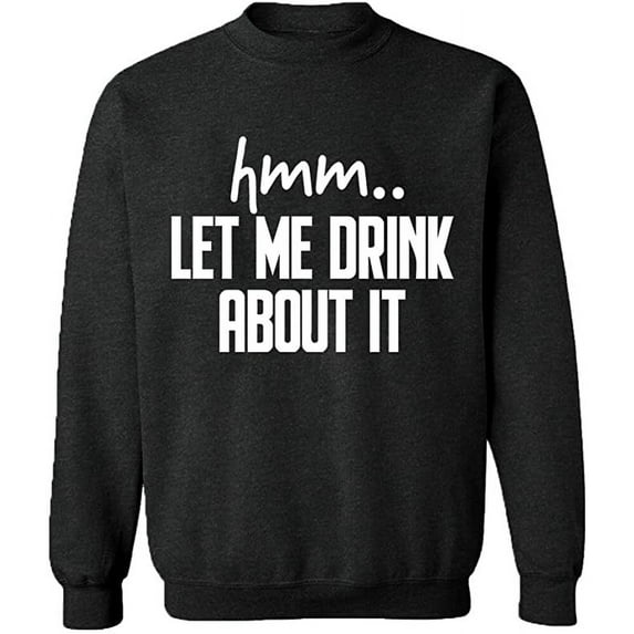 Unisex Crewneck Sweatshirt Slim Fit Long Sleeve Sweater - Dark Heather Medium