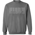 thumbnail image 1 of Unisex Crewneck Sweatshirt Slim Fit Long Sleeve Sweater - Graphite Heather 3X-Large, 1 of 2