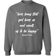 thumbnail image 1 of Unisex Crewneck Sweatshirt Slim Fit Long Sleeve Sweater - Graphite Heather X-Large, 1 of 2