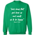 thumbnail image 1 of Unisex Crewneck Sweatshirt, Slim Fit, Long Sleeve Sweater - Irish Green 3X-Large, 1 of 2