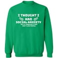 thumbnail image 1 of Unisex Crewneck Sweatshirt,, Slim Fit, Long Sleeve Sweater - Irish Green Large, 1 of 2