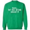 thumbnail image 1 of Unisex Crewneck Sweatshirt Slim Fit Long Sleeve Sweater - Irish Green Medium, 1 of 2