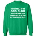 thumbnail image 1 of Unisex Crewneck Sweatshirt Slim Fit Long Sleeve Sweater - Irish Green Medium, 1 of 2