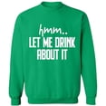 thumbnail image 1 of Unisex Crewneck Sweatshirt Slim Fit Long Sleeve Sweater - Irish Green X-Large, 1 of 2