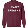 thumbnail image 1 of Unisex Crewneck Sweatshirt, Slim Fit, Long Sleeve Sweater - Maroon Small, 1 of 2