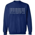 thumbnail image 1 of Unisex Crewneck Sweatshirt Slim Fit Long Sleeve Sweater - Navy Blue Small, 1 of 2