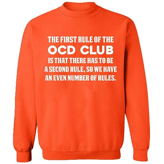 Unisex Crewneck Sweatshirt Slim Fit Long Sleeve Sweater - Orange 3X-Large