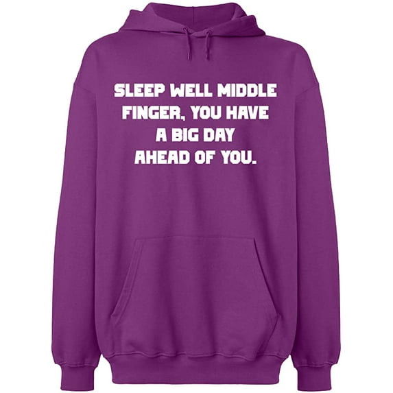 Unisex Crewneck Sweatshirt, Slim Fit, Long Sleeve Sweater - Purple Medium
