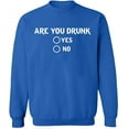 thumbnail image 1 of Unisex Crewneck Sweatshirt Slim Fit Long Sleeve Sweater - Royal Blue 2X-Large, 1 of 2
