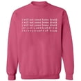 thumbnail image 1 of Unisex Crewneck Sweatshirt Slim Fit Long Sleeve Sweater - Safety Pink Large, 1 of 2