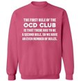 thumbnail image 1 of Unisex Crewneck Sweatshirt Slim Fit Long Sleeve Sweater - Safety Pink Medium, 1 of 2