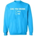 thumbnail image 1 of Unisex Crewneck Sweatshirt Slim Fit Long Sleeve Sweater - Sapphire Large, 1 of 2